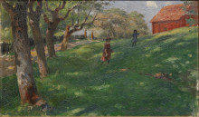 Копия картины "summer idyll" художника "паули георг"