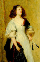 Репродукция картины "a lady of the seventeenth century" художника "петти джон"