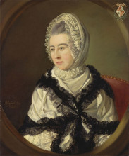 Картина "portrait of a lady" художника "рассэл джон"