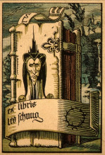 Копия картины "ex-libris" художника "шнуг лео"