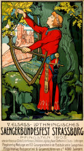 Репродукция картины "v. elsass-lothringisches saengerbundesfest strassburg, pfingsten 1905" художника "шнуг лео"