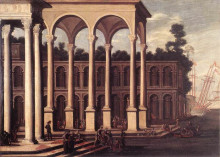 Копия картины "the embarkation of a queen" художника "тесси августино"