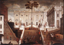 Картина "competition on the capitoline hill" художника "тесси августино"