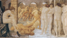 Копия картины "венера. разногласия" художника "бёрн-джонс эдвард"