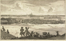 Репродукция картины "view from the blinkert of the city haalem" художника "ван норди корнелис"