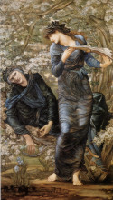 Репродукция картины "обман мерлина (мерлин и вивиана)" художника "бёрн-джонс эдвард"