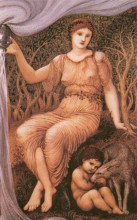 Картина "мать земля" художника "бёрн-джонс эдвард"