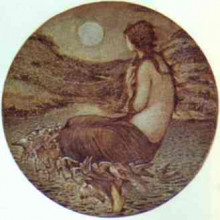 Репродукция картины "зеркало венеры" художника "бёрн-джонс эдвард"