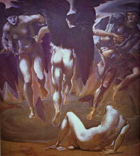 Репродукция картины "побег персея" художника "бёрн-джонс эдвард"