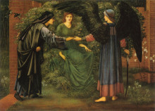Картина "сердце розы" художника "бёрн-джонс эдвард"