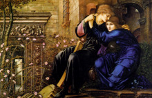 Картина "любовь среди руин" художника "бёрн-джонс эдвард"