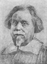 Репродукция картины "портрет мужчины с усами" художника "бернини джан лоренцо"