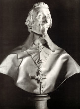 Картина "портретный бюст кардинала ришелье" художника "бернини джан лоренцо"
