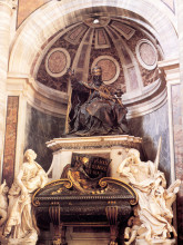 Копия картины "гроб папы урбана viii" художника "бернини джан лоренцо"