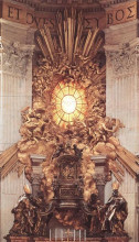 Копия картины "трон св. петра" художника "бернини джан лоренцо"