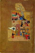 Копия картины "the funeral of the elderly attar of nishapur" художника "бехзад кемаледдин"