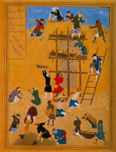 Картина "construction of the fort of kharnaq" художника "бехзад кемаледдин"