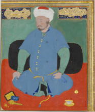 Копия картины "portrait of muhammad shaybani" художника "бехзад кемаледдин"