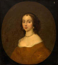 Репродукция картины "anna maria, countess of shrewsbury (1642–1702)" художника "бил мэри"