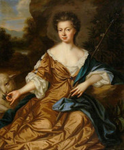 Копия картины "jane fox, lady leigh as a shepherdess" художника "бил мэри"