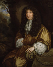 Копия картины "portrait of george savile, 1st marquess of halifax (1633-1695)" художника "бил мэри"