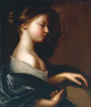 Копия картины "portrait of a young girl" художника "бил мэри"