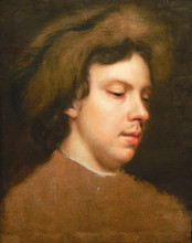 Репродукция картины "head of a young man" художника "бил мэри"