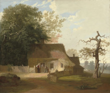 Копия картины "cottage scenery" художника "бингем джордж калеб"