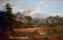 Копия картины "view of pike&#39;s peak" художника "бингем джордж калеб"