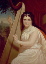 Репродукция картины "portrait of vinnie ream (1846-1914)" художника "бингем джордж калеб"
