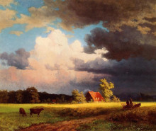 Копия картины "bavarian landscape" художника "бирштадт альберт"