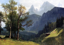 Картина "tyrolean landscape" художника "бирштадт альберт"
