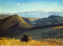 Картина "mono lake, sierra nevada, california" художника "бирштадт альберт"