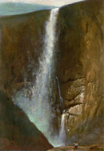 Репродукция картины "the falls" художника "бирштадт альберт"