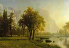 Копия картины "el capitan, yosemite valley" художника "бирштадт альберт"