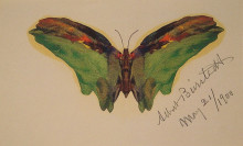 Репродукция картины "butterfly" художника "бирштадт альберт"
