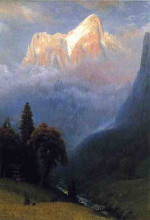 Копия картины "storm among the alps" художника "бирштадт альберт"