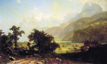 Картина "lake lucerne, switzerland" художника "бирштадт альберт"