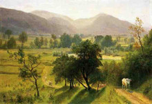 Репродукция картины "conway valley, new hampshire" художника "бирштадт альберт"