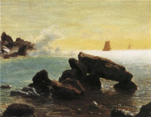 Картина "farralon islands, california" художника "бирштадт альберт"
