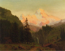 Репродукция картины "landscape" художника "бирштадт альберт"