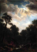 Копия картины "moonlit landscape" художника "бирштадт альберт"