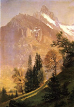 Картина "mountain landscape" художника "бирштадт альберт"