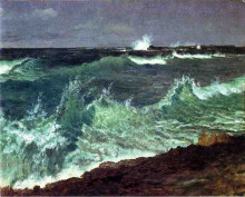 Копия картины "seascape" художника "бирштадт альберт"
