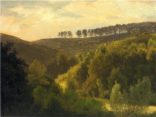 Копия картины "sunrise over forest and grove" художника "бирштадт альберт"