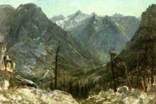 Копия картины "the sierra nevadas" художника "бирштадт альберт"