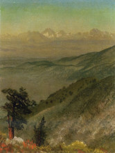 Копия картины "wasatch mountains" художника "бирштадт альберт"