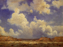 Репродукция картины "western landscape" художника "бирштадт альберт"