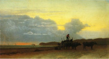 Копия картины "coastal view, newport" художника "бирштадт альберт"