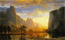 Копия картины "valley of the yosemite" художника "бирштадт альберт"